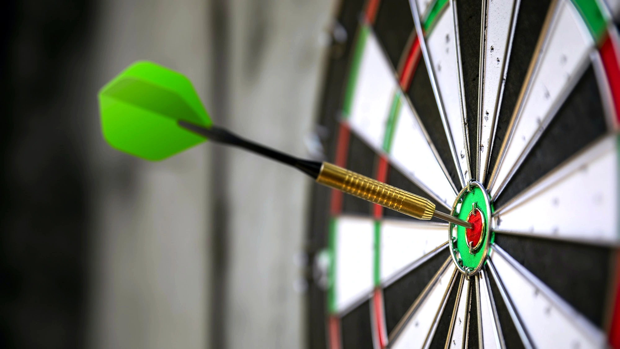 Dart in the bullseye